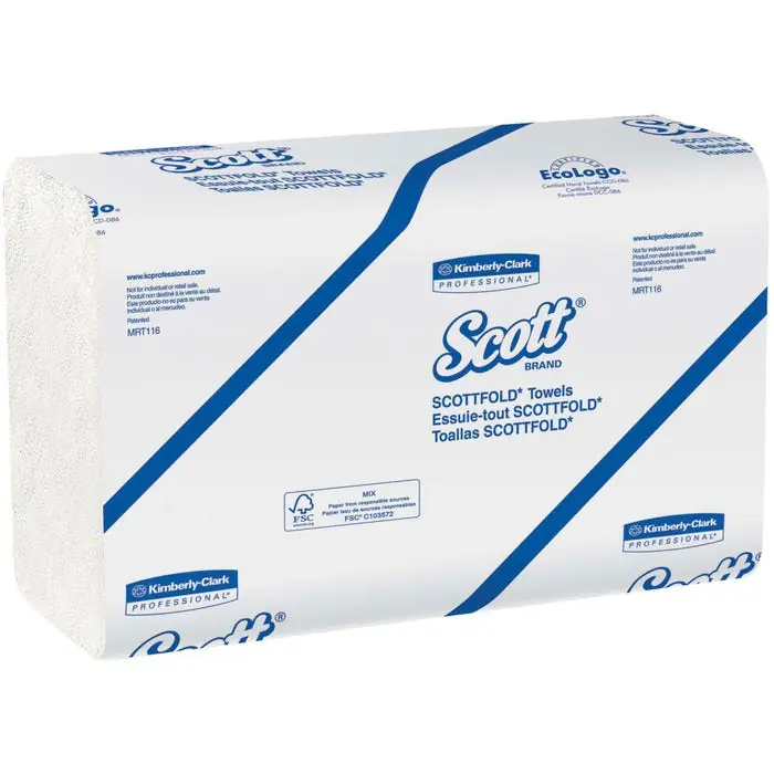 Scott Fold Dispenser Paper Towel, White, Carton of 25 Super Sale